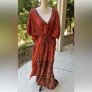 NWT Karma Highway Caftan Kaftan Cover-Up Dress Maxi